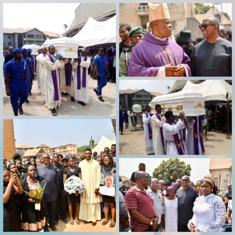 Obi, Others Attend Burial of Priest Killed by Gunmen in Anambra, Bemoan “Alarming Insecurity”