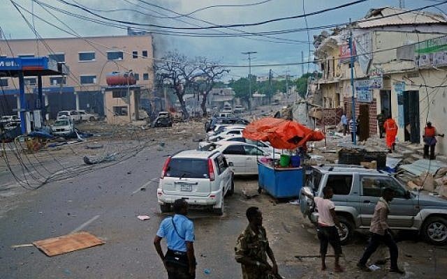 Gunmen attack hotel in Somalia, killing at least 5