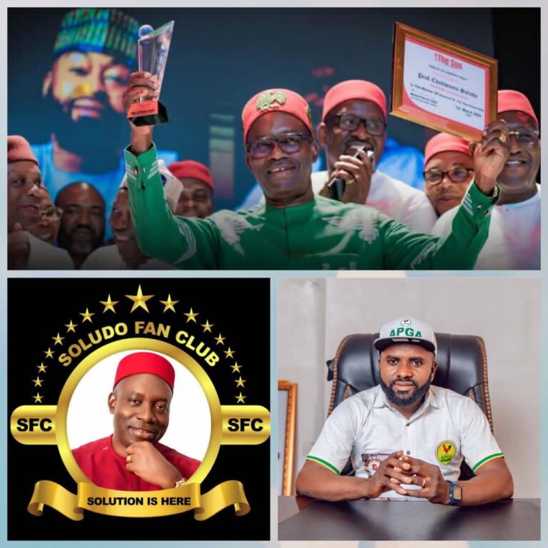 SFC Reacts to Soludo’s Award as Sun Governor of the Year