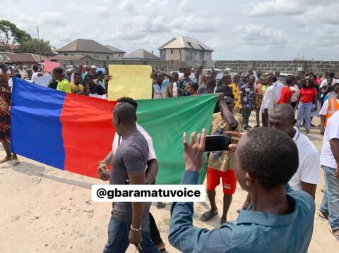 Protesters Dismantle Wike Billboard During Visit to Rivers State for ...