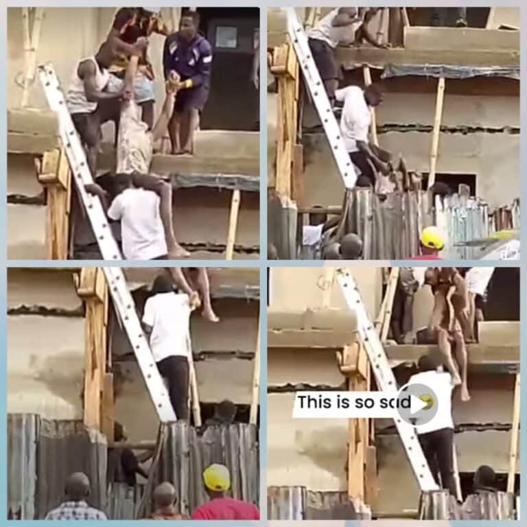 Carpenter Electrocuted While Roofing New Building under High-tension in Anambra (Video) of
