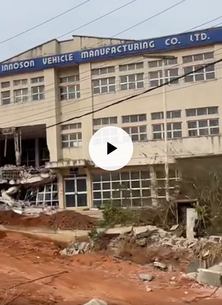 Mixed Reactions as Govt Demolishes Innoson Motors’ Head Office in Nnewi, Commissioner Responds (Videos)