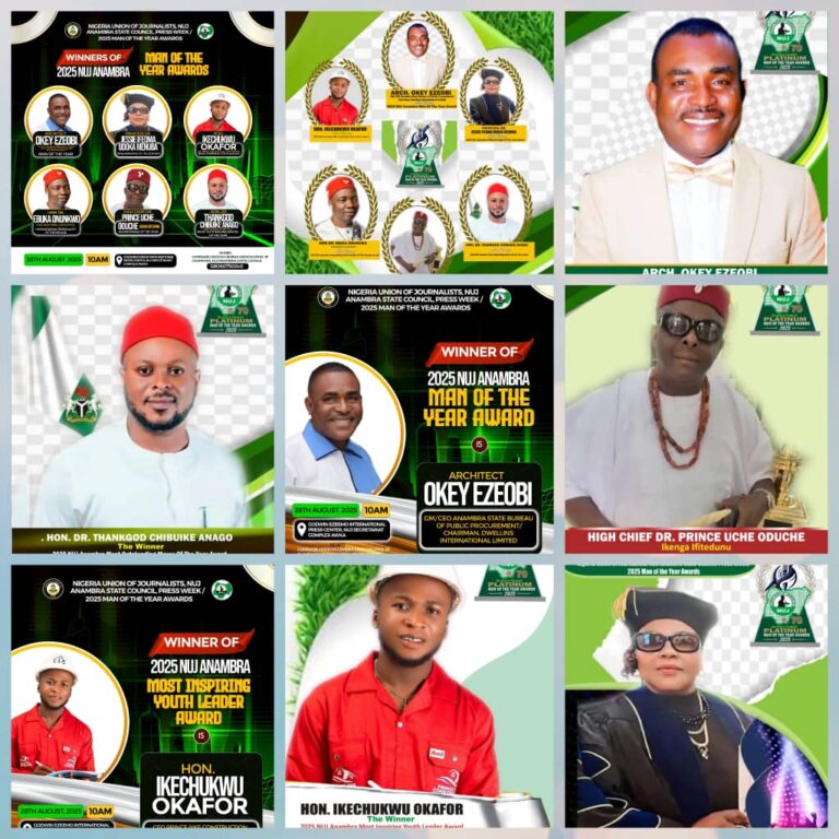 Soludo’s Wife, Ezeokenwa, Others Accept Roles, As Arch. Ezeobi Bags 2025 NUJ Man of the Year Nomination