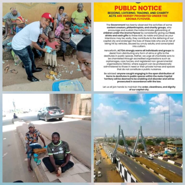 No More Street Sharing of Food, Begging at Aroma Flyover — Anambra Govt Declares, Threatens Mass Arrest