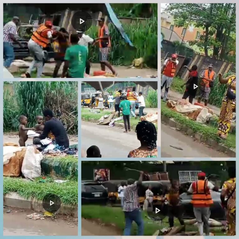 ACTDA Officials, Mentally Challenged Woman Fight Dirty in Awka, Children Cry Helplessly (Video)