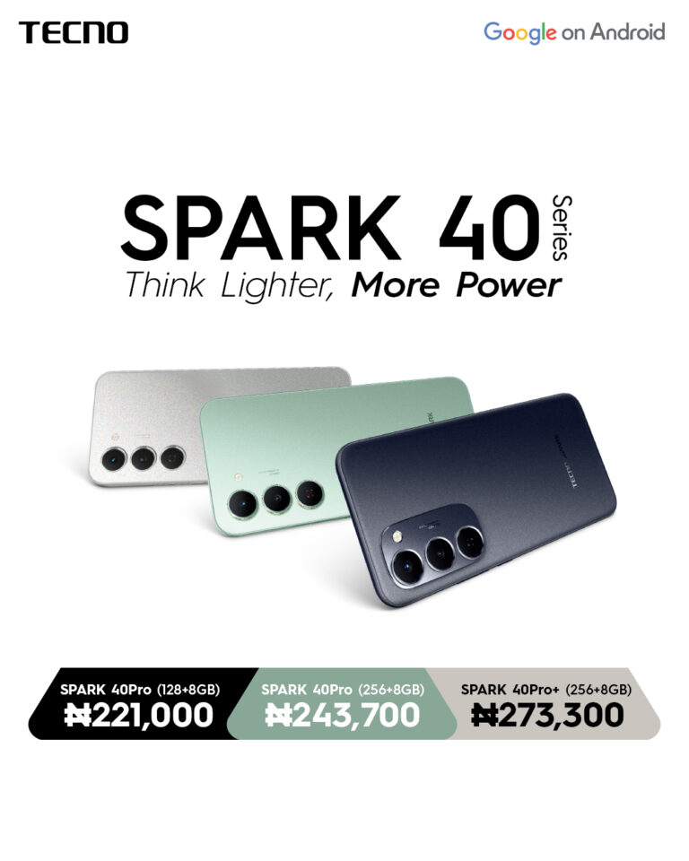 Tecno Unveils Spark 40 Series: Ultra-Slim, Ultra-Strong Built For The Long Run