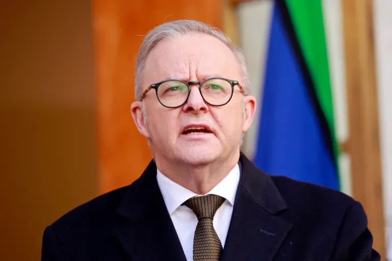 Australian Prime Minister Anthony Albanese speaks during a news conference in Canberra, Australia on August 11, 2025