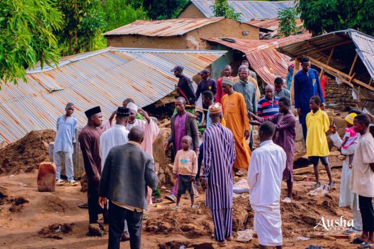 Dass LG Chairman, Hon. Mohammad Jibo, Visits Flood Victims in Badel Community