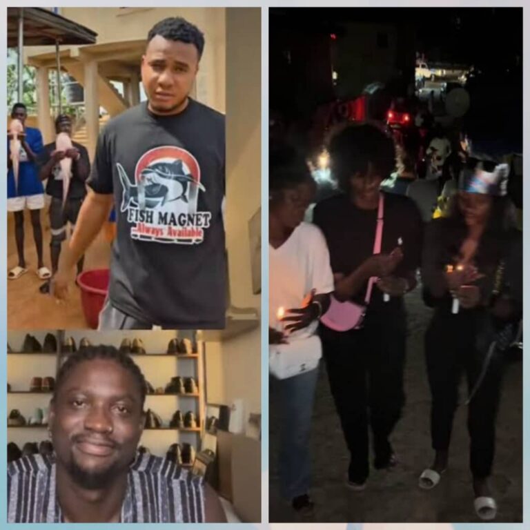 FISH MAGNET: VeryDarkMan Arrives Anambra for Candlelight Procession (Video)