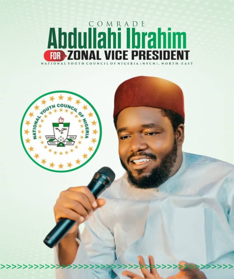 Borno State NYCN Endorses Comrade Abdullahi Ibrahim as Chairman, North East Zone