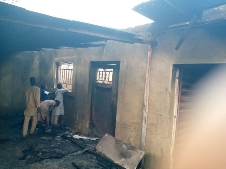 Fire destroys district head house in Bauchi