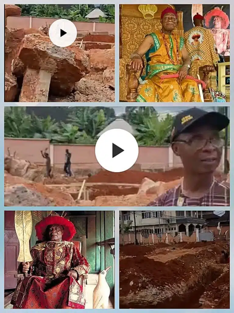 Ibeto Pulls Down Igwe Orizu Palace, Set to Build Another One in 3 Months Ahead100th Birthday (Video)