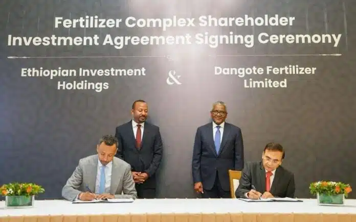 Dangote Signs $2.5bn Deal with Ethiopia to Build One of World’s Largest Fertiliser Plants