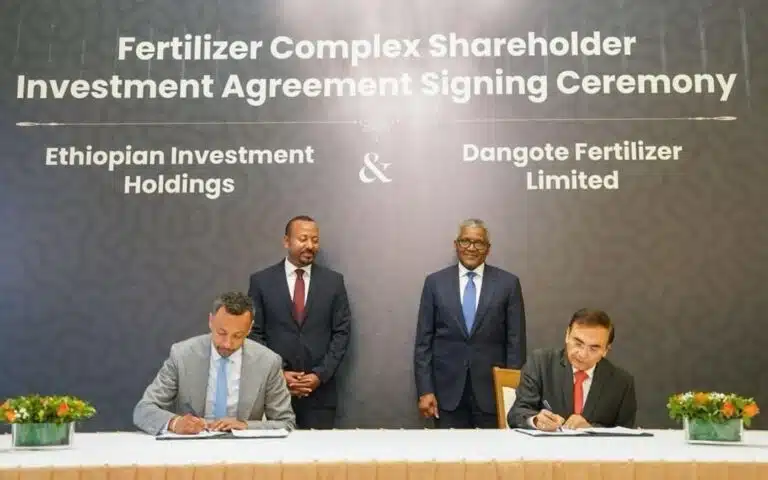 Dangote Signs $2.5bn Deal with Ethiopia to Build One of World’s Largest Fertiliser Plants