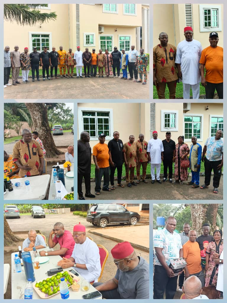Ebenator Leaders Visit, Task Senator Nwachukwu on Roads, Erosion Control During Congratulatory Visit
