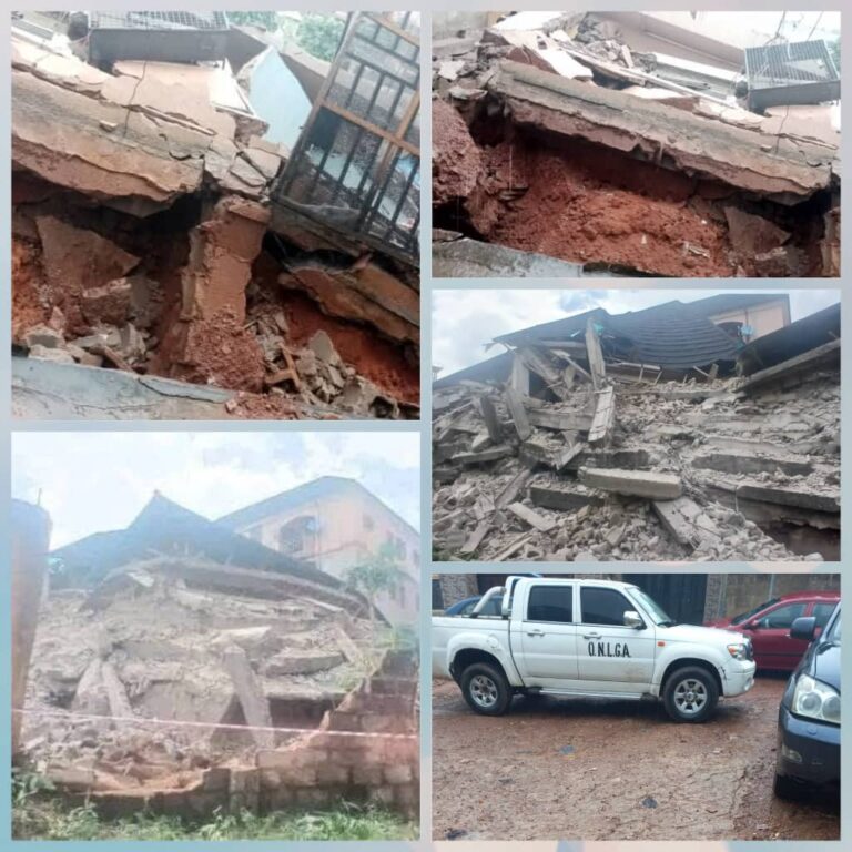 One Confirmed Dead, Rescue Efforts Ongoing as 2 Buildings Collapse in Anambra Within 24 Hours (Video)