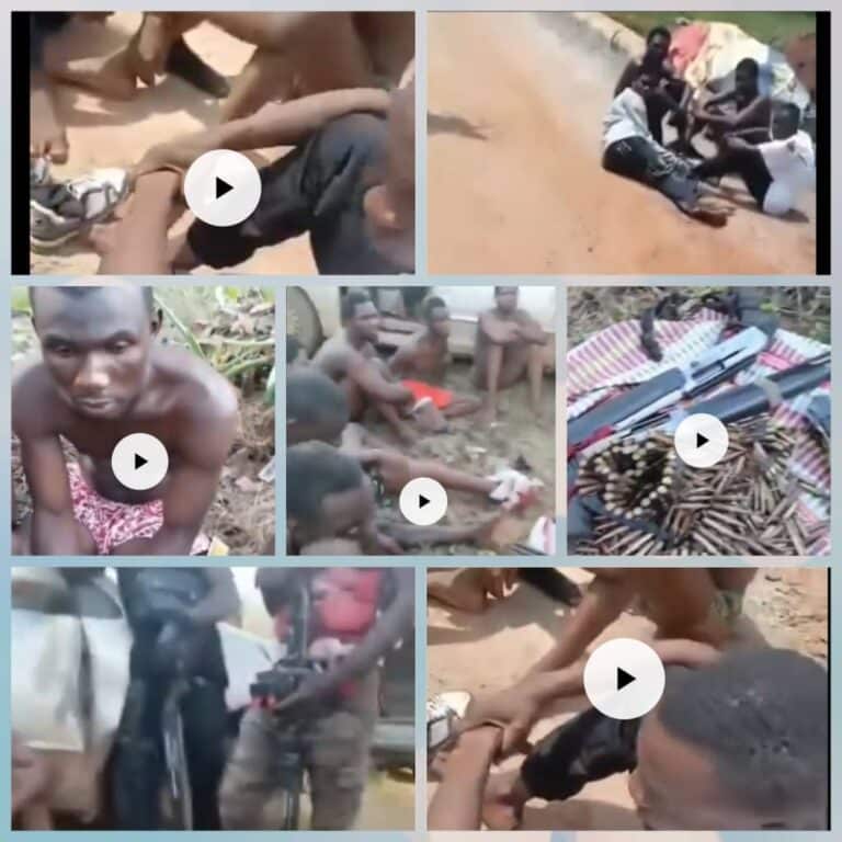 Bombs, Guns, Others Recovered as Udo Ga-Achị Raids Another Gunmen Camp in Anambra, Arrest Many (Video)