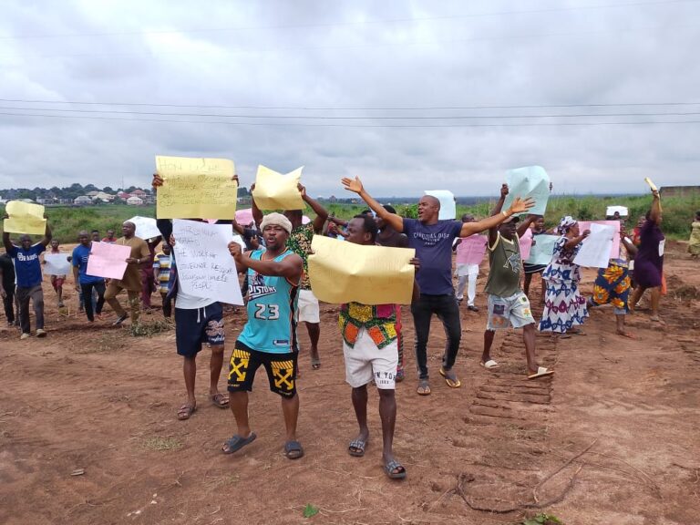 Anambra Community Protests Against Govt Land Developer, Demolition of Property