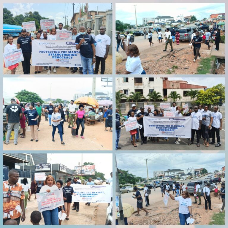 CDD and Civil Society Groups Launch Street Campaigns for Peaceful, Credible Election in Anambra