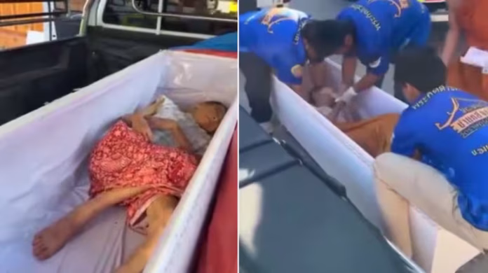 Thai woman found alive in her coffin before her cremation at a temple