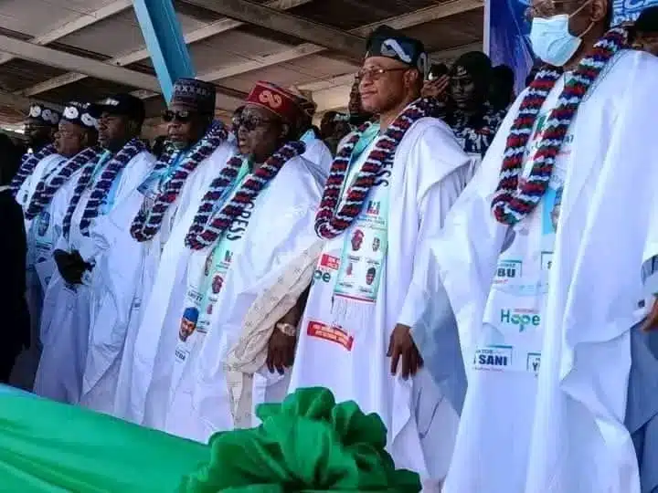 Defection: Tinubu, Abbas, gov Sani hail Southern Kaduna’s political realignment for more development