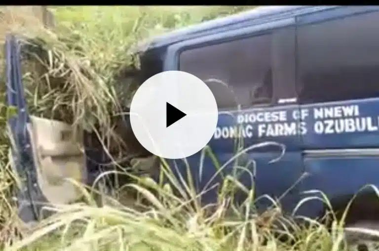 Anambra Priest Hospitalized After Govt Agents Allegedly Chased His Vehicle into Bush (Video)