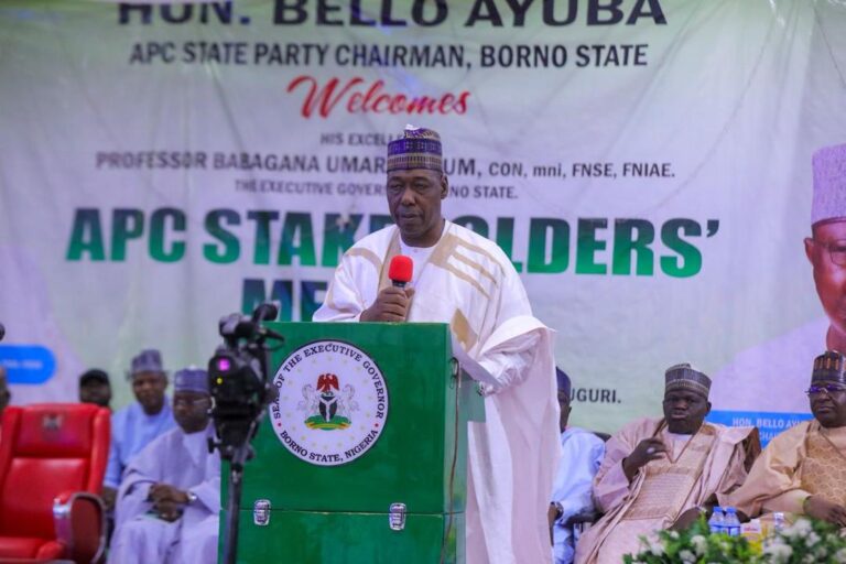 I Don’t Know My Successor”, Zulum Tells APC Stakeholders in Borno