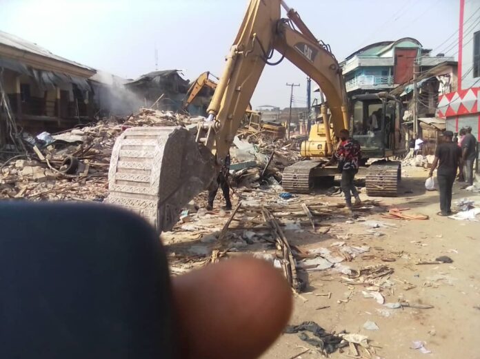 Shop owners cry out as Soludo commences demolition of Onitsha Main market despite court order