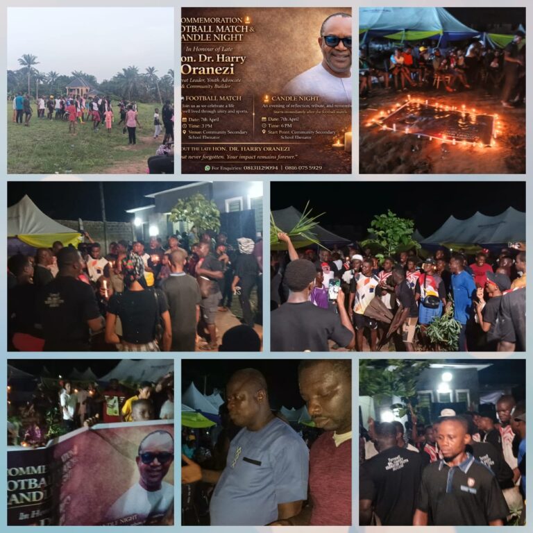 Football Match, Candlelight Procession Herald Burial of Ex-Reps Member Oranezi in Ebenator