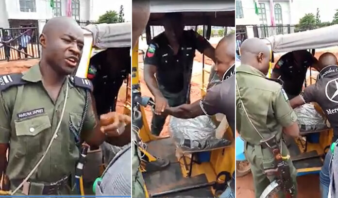 KEKE CHAOS: Tension Hits Apo Bridge as Angry Riders Pelt Police with Stones