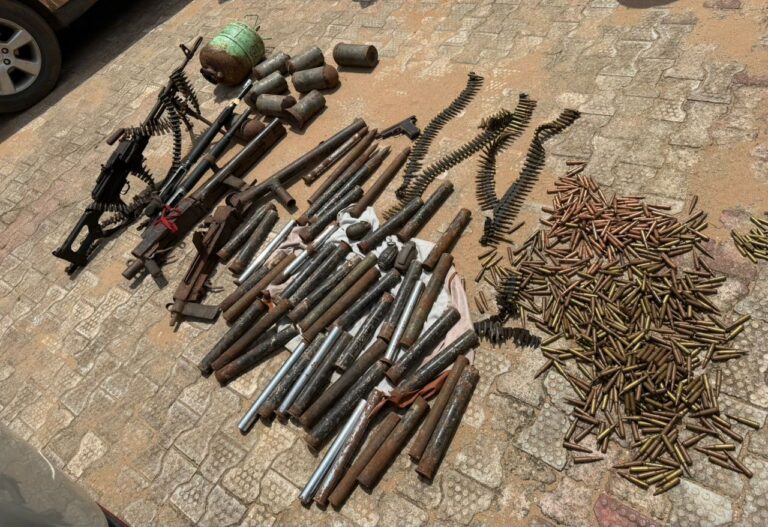 Bombs, Machine Guns, Bullets, Others Recovered as Police Raid Unknown Gunmen’s Camp in Anambra Forest Amidst Gun Battle