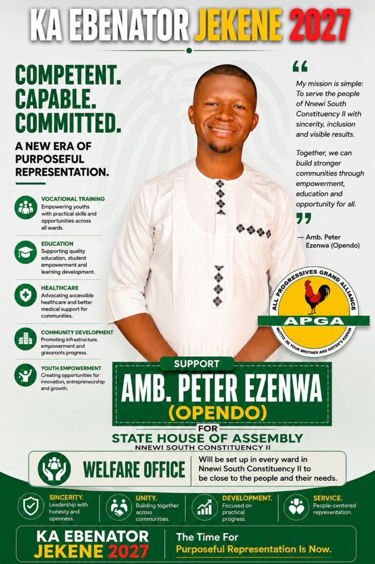 2027: Why APGA Should Uphold the “Onye Aghana Nwanne Ya” Philosophy in Choosing Flagbearer for Nnewi South Constituency II
