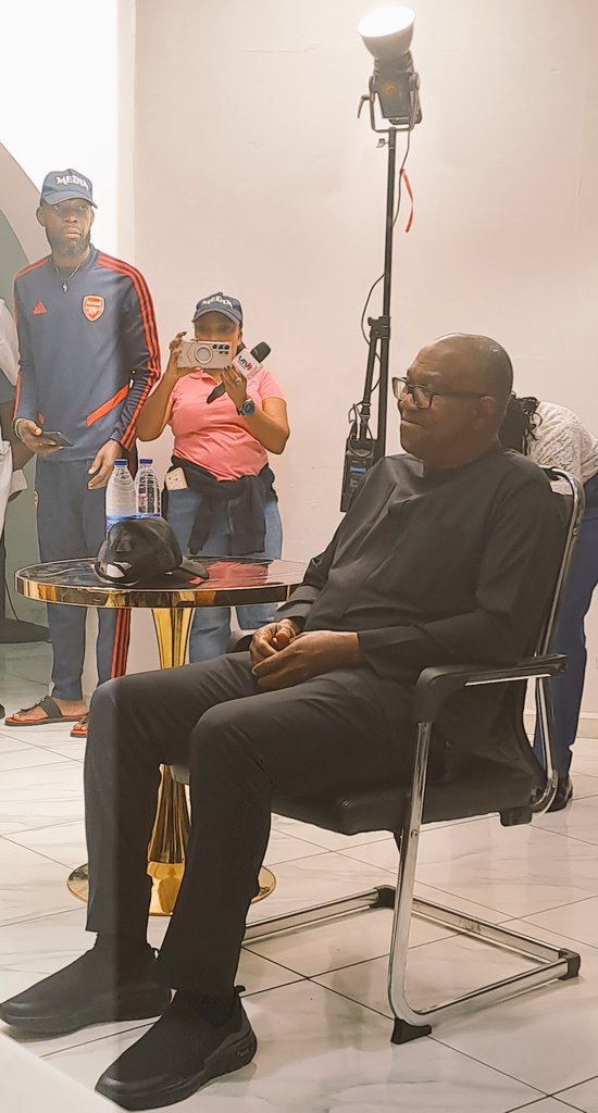 Peter Obi Arrives NDC Headquarters for Presidential Screening Ahead of 2027 Election