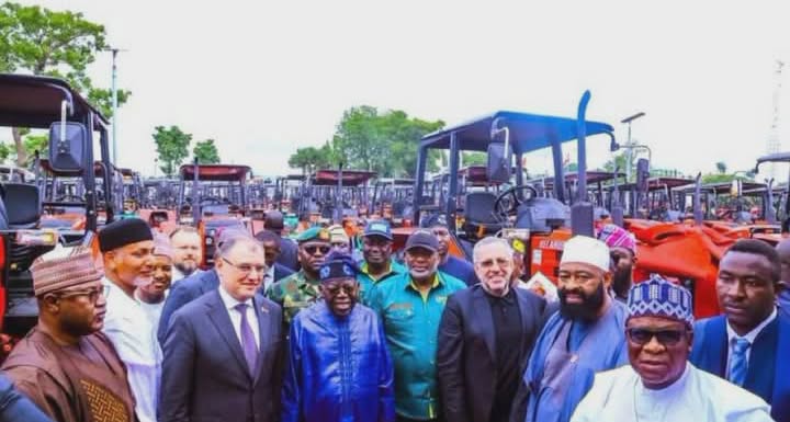 Public Outcry: Tinubu’s Billion-Naira Tractors Reportedly Rot Away Undistributed Amidst Growing National Hunger