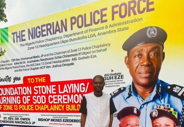 PCRC Patron, Amb. Ikebunwa Donates 50 Bags of Cement for Zone 13 Police Chaplaincy Building Project