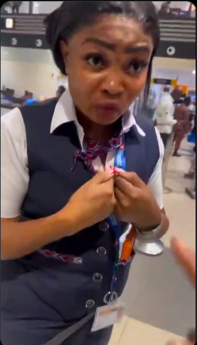 Drama At Lagos Airport As Angry Passenger Confronts British Airways Staff Over Denied Boarding