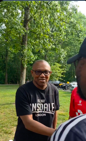 Excitement As NDC Presidential Candidate Peter Obi Makes Surprise Visit To Nigerians In Washington D.C.