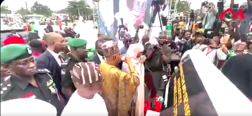 Drama as FCT Minister Nyesom Wike Refuses to Drink Water at Commissioning of New Karu Water Project