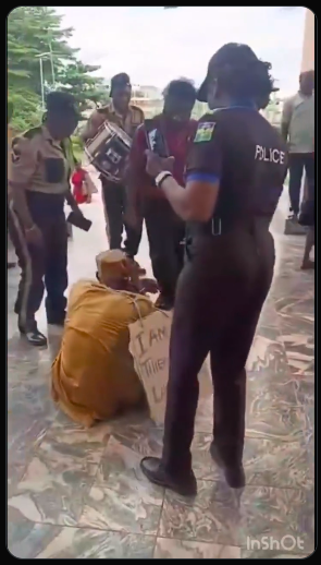 [Video] Drama at NOUN as Security Apprehends Suspected Laptop Thief, Forces Him into Degrading Dance