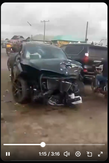 Blood In Ughelli: Rogue Police Officer Seizes Newly Delivered Mercedes-Benz And Crashes It Into Keke Killing Many