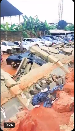 DISASTER IN ABA: Torrential Downpour Collapses Perimeter Fence, Crushes Multiple Customer Cars at Popular Workshop