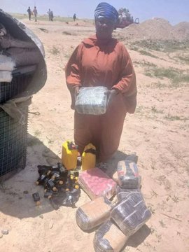 Troops Intercept Chadian Woman Transporting Illicit Drugs, "Suck And Die" Chemicals To Terrorists In Borno