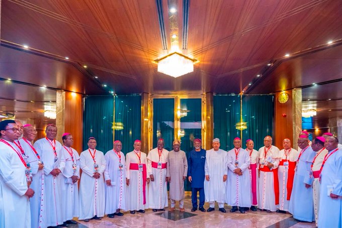 Tinubu’s Meeting With Catholic Bishops Overshadowed by Insecurity, US Lobbying Controversy, and Clergy Silence
