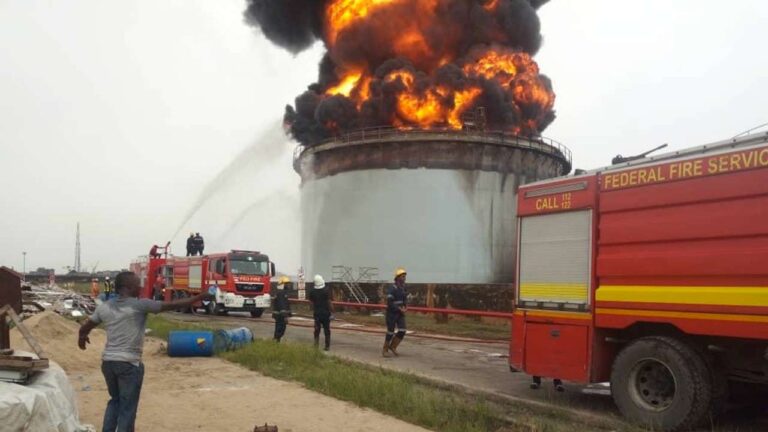 Industrial Panic in Lagos as Explosion Rocks Apapa Tank Farm