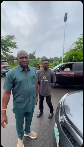 BRUTALITY ON THE STREETS OF ABUJA: Outrage As Government Convoy Pilot Vehicle Rams Into Citizen's Car, Security Details Beat Victim For Requesting Accountability