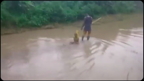 MIRACULOUS RESCUE: Young Boy Swept Away by Floodwaters Found Alive Near Umuada Junction in Abia State