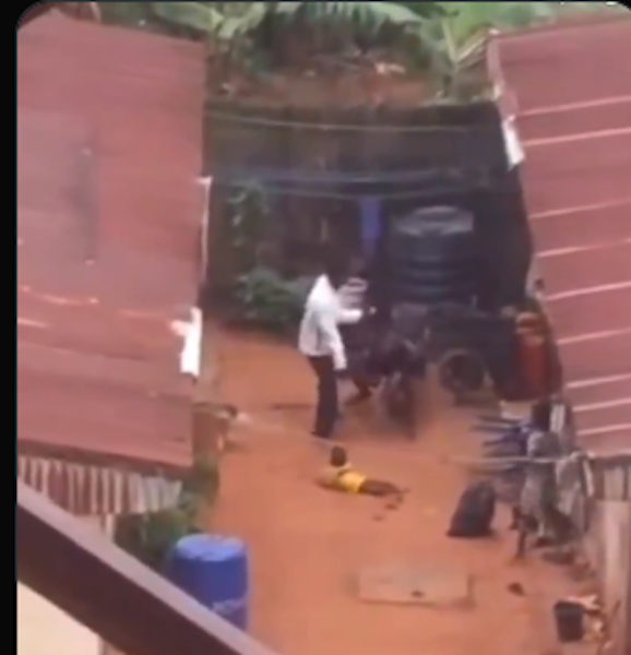 DOMESTIC VIOLENCE: Outrage as Viral Video Captures Man Brutally Assaulting Wife in Abakpa, Enugu State