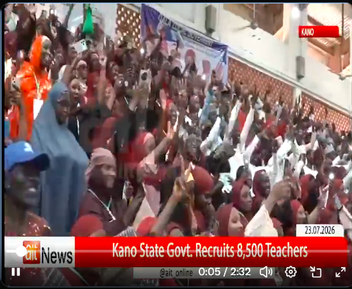 Kano State Government Issues Appointment Letters to 8,588 Teachers in Major Education Drive