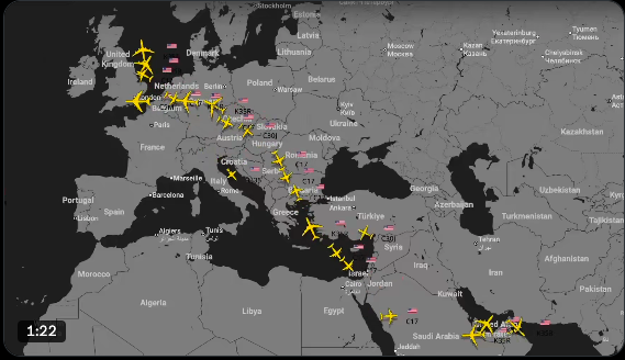 US Air Force Launches Massive European Airbridge to Middle East as Trump Threatens 