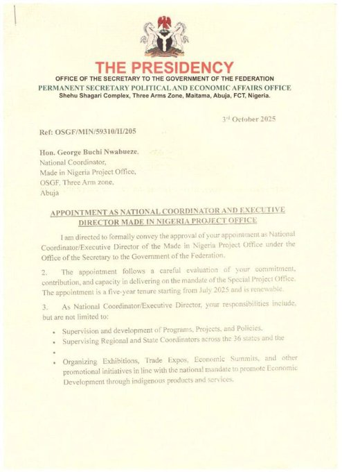 Uncovered Fake Agency Promoter Releases OSGF Appointment Letter to Refute ICPC Allegations